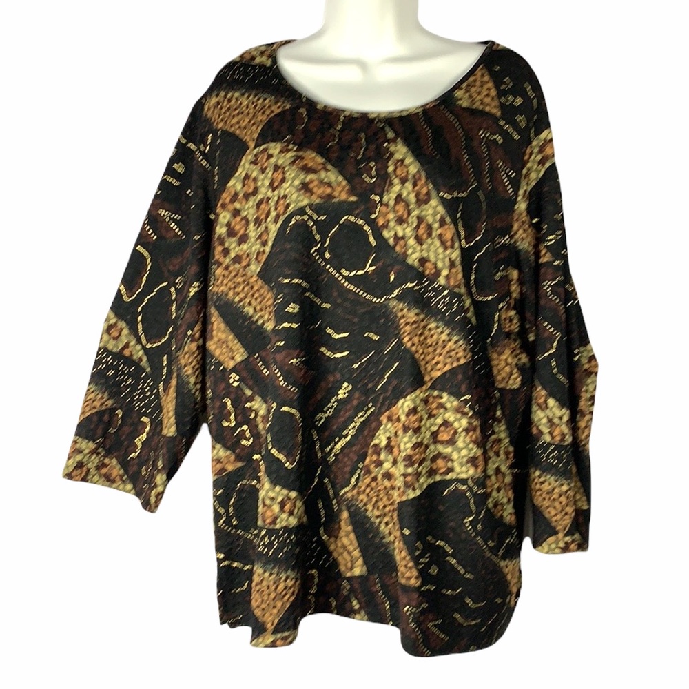 🎉🎉NWT ALLISON DALEY PLUS LEOPARD BLOUSE
